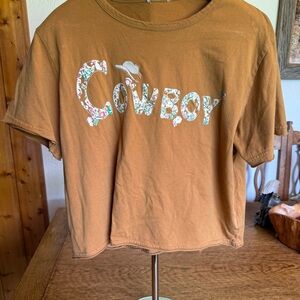 Miss Me Brown Short Sleeve Tee